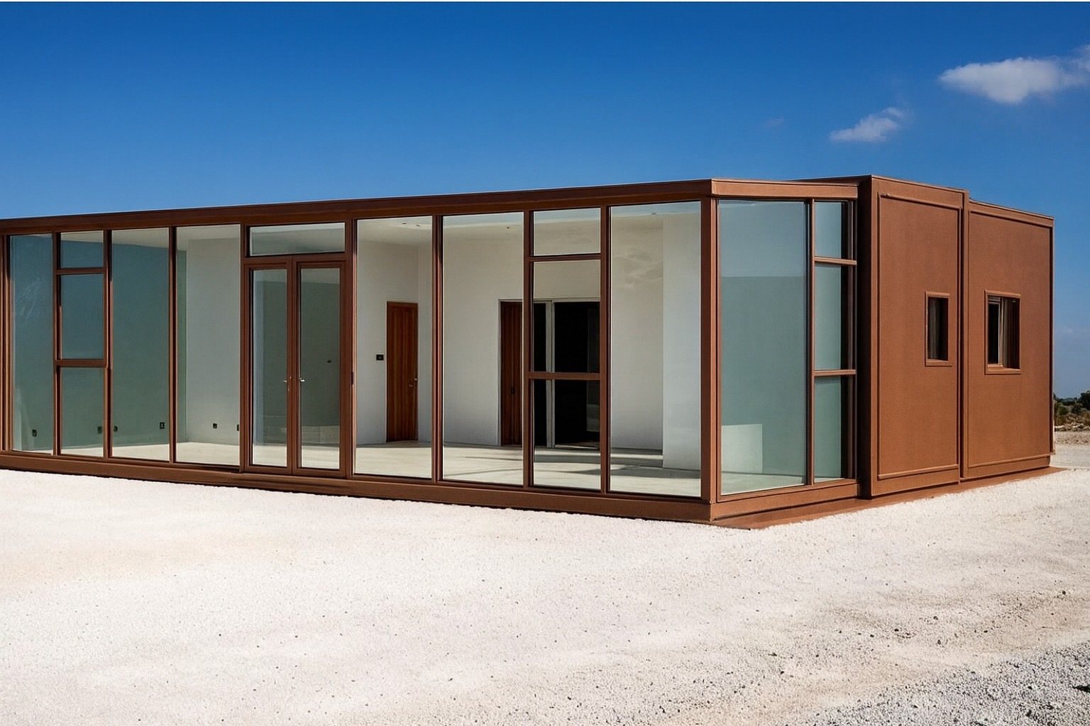 Copper exterior finish modular ADU product