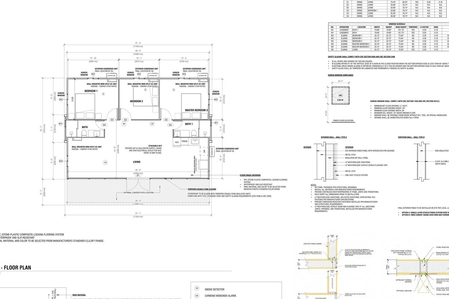 R-22345 floor and roof plan sheet